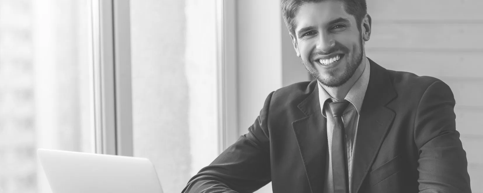 A businessperson gestures to a colleague